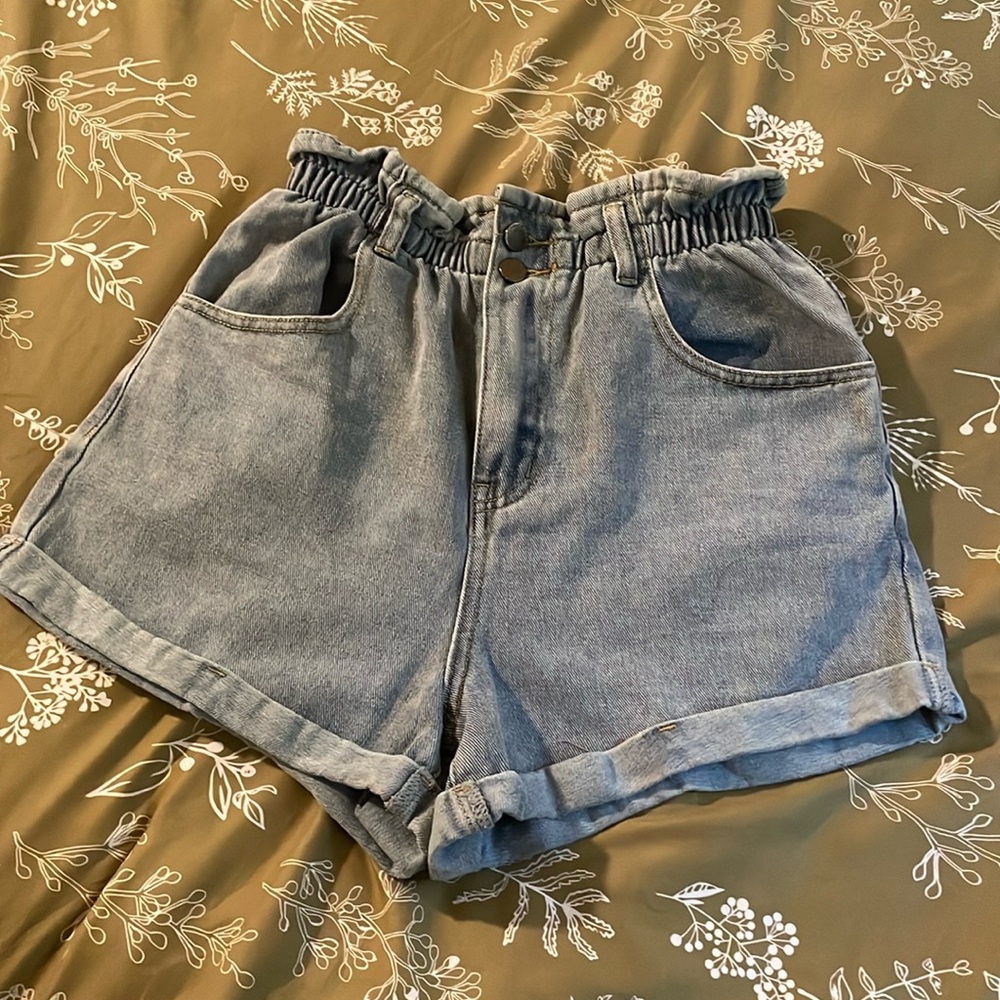 High waisted mom shorts